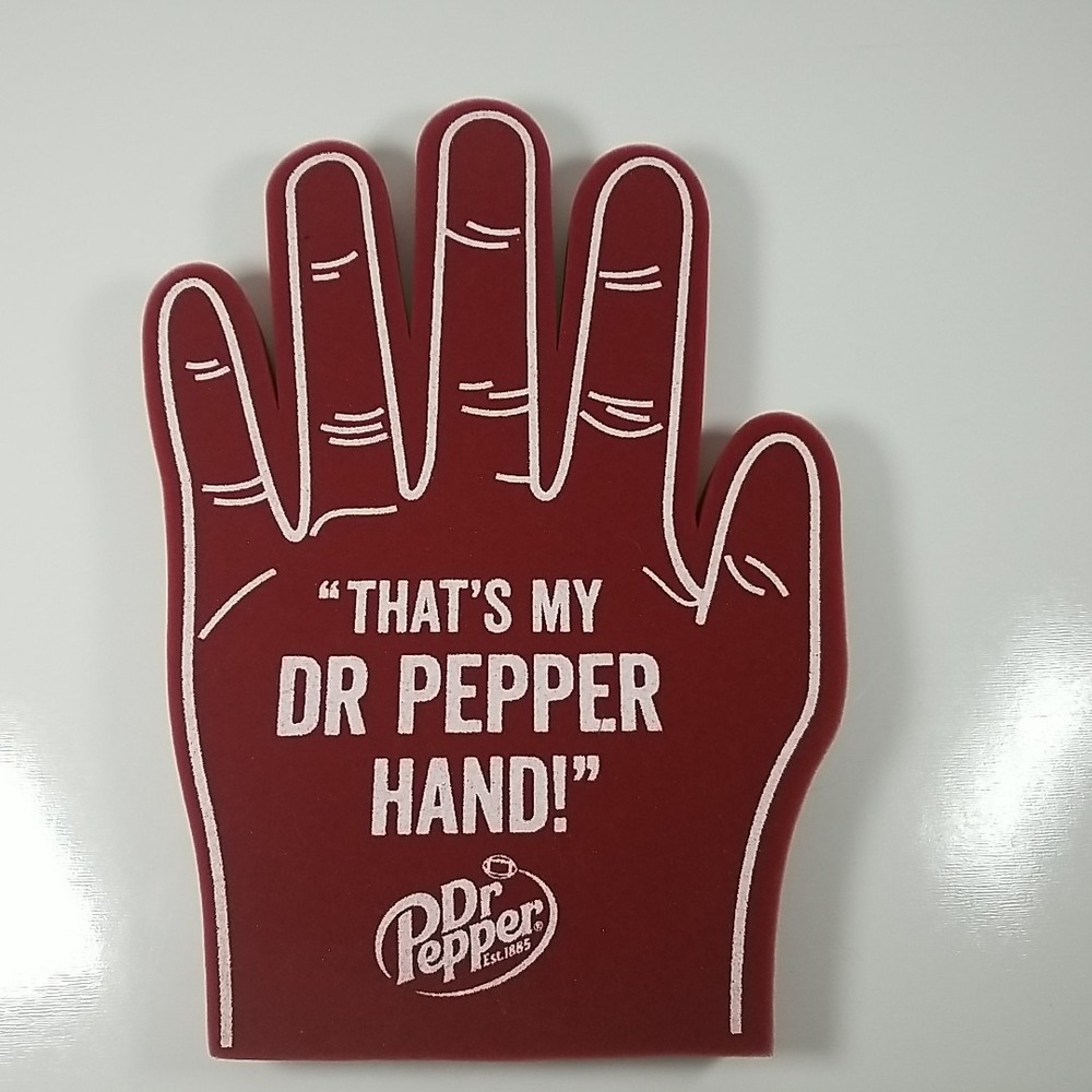 Dr. Pepper Welcome to Fansville Tailgating Foam That's My Dr. Pepper Hand
